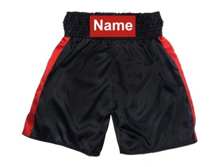Pantalón de boxeo personalizado : KNBSH-033-Negro